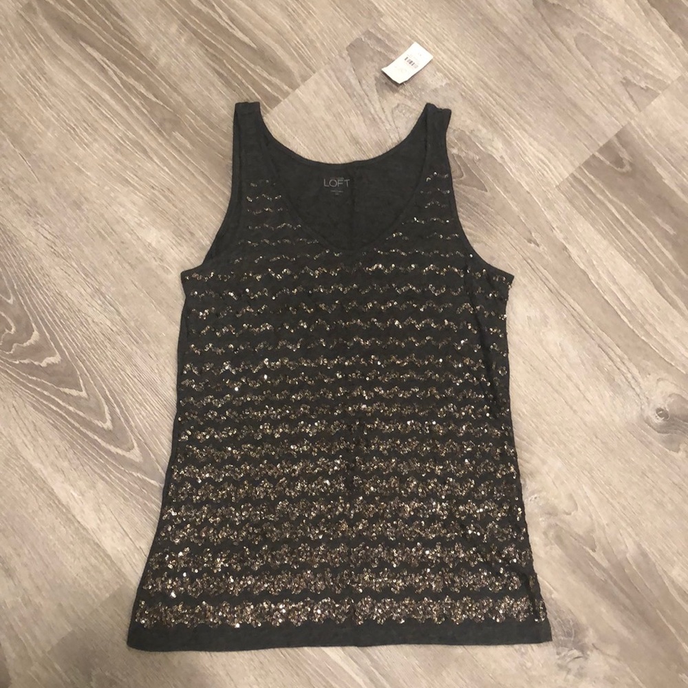 NWT Loft Sequin Tank Top